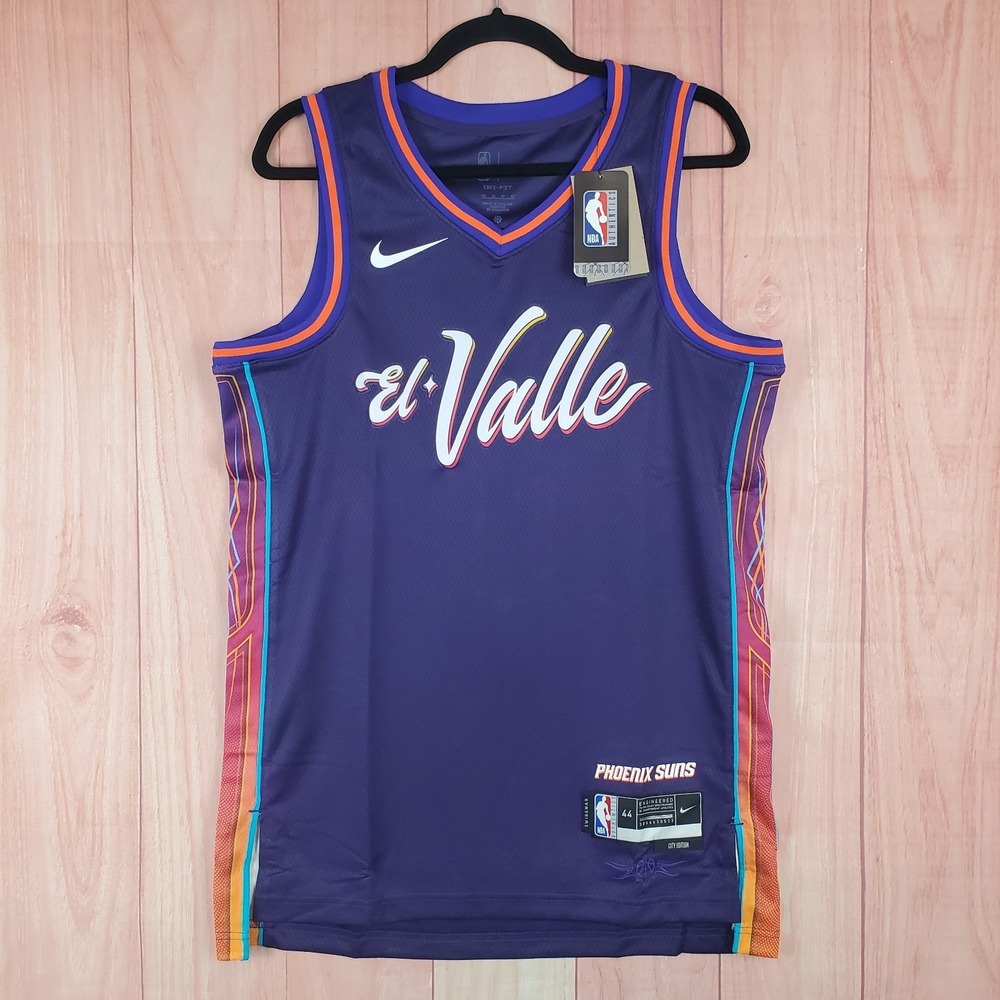 Nike City Edition Mens Jersey Medium Purple V-Neck Sleeveless‎ Phoenix Suns City